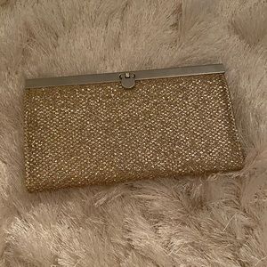 NEW BEBE GLITTER CLUTCH